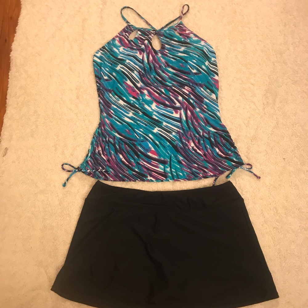 NWOT Sunshine Zone Tankini Swimwear Top Size 14 - Picture 6 of 8